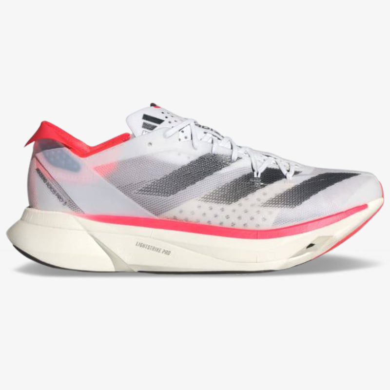 Adidas Adizero Adios Pro 3 - Branco/Vermelho Solar
